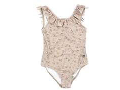 Wheat purple poppy flowers swimsuit Marie-Louise